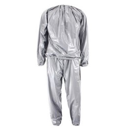 Athletic Works Sauna Suit Silver Large XL Reflective for Water