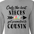 thumbnail image 4 of Inktastic Only the Best Nieces Get Promoted to Cousin Long Sleeve T-Shirt, 4 of 5