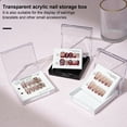 thumbnail image 2 of Happydeer Gel Fake Nails Storage Box with Lid Transparent Press-on Nails Storage Container Multifunctional Mini Square Empty Display Holder for Acrylic Fake Nail Tips Earplugs Jewelry, 2 of 13