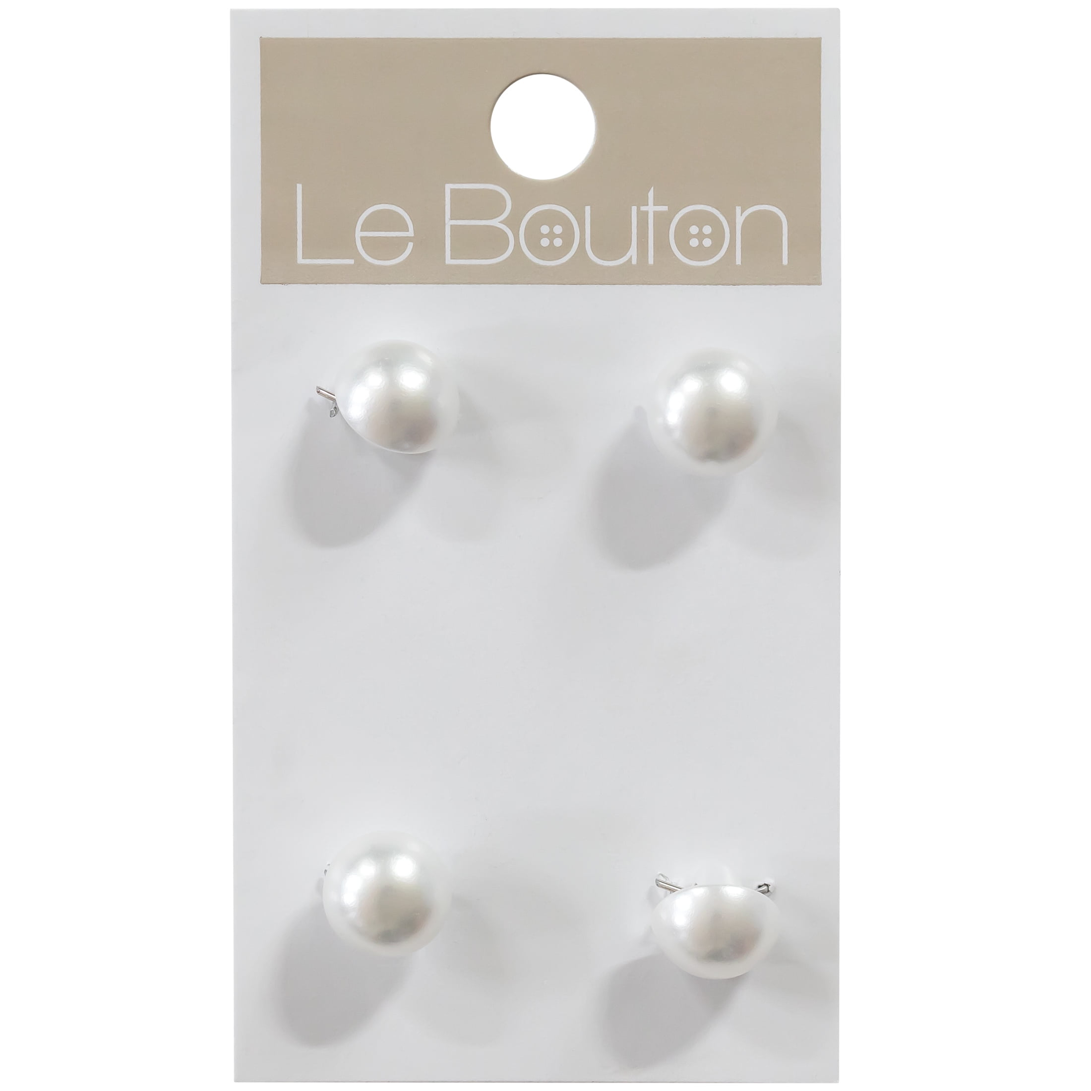 set of 4 Pearl buttons pearl look buttons vintage buttons creamy white round buttons