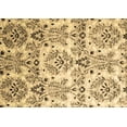 thumbnail image 1 of Ahgly Company Indoor Rectangle Abstract Brown Contemporary Area Rugs, 2' x 5', 1 of 4