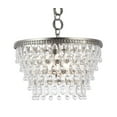 thumbnail image 3 of Indoor Home Decor 19"L X 19"W X 12"H Nordic 5 Light Antique Silver Pendant Clear Royal Cut Crystal, 3 of 7
