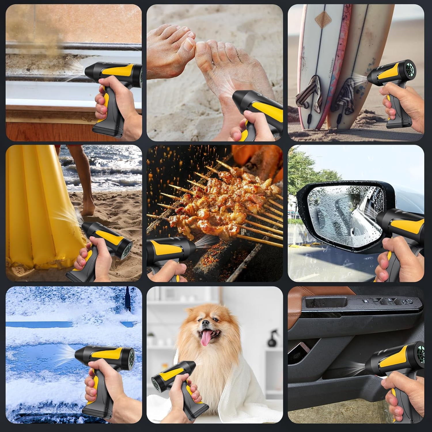 Electric Air Duster - 130,000 RPM Cordless Compressed Air For PC Cleaning & Dusting