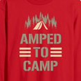 thumbnail image 2 of Instant Message - Amped To Camp - Men's Long Sleeve T-Shirt, 2 of 5