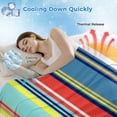 thumbnail image 3 of Colorful Stripes Cooling Blanket,Lightweight Breathable Summer Throw Blanket with Double Sided Cold Effect,Modern Abstract Art Vertical Striped Picnic Blankets Bed Sheet for Hot Sleepers 50"x60", 3 of 8
