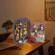 thumbnail image 5 of Kit de sujetalibros DIY con decoración de luz, estantería creativa, sujetalibros en miniatura para casa de muñecas, regalo ideal para principiantes., 5 of 8