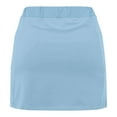 thumbnail image 4 of HomeGardon Skirts for Girls Skort Fashion Solid Color Patchwork Loose High Waist A-line Fake Two Piece Sports Pants Skirt Half Body Skirt, 4 of 5