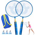 thumbnail image 1 of ¡UN LUGAR DE ALEGRÍA! Set de bádminton para niños con raquetas de 44 x 22 cm y bolsa, 1 of 9