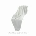 thumbnail image 5 of Nyx Twin Size Ultra Soft Cotton Thermal Blanket, Textured Feel, White - Saltoro Sherpi, 5 of 5