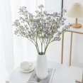 thumbnail image 2 of Yesbay 3 Fork 93 Head  Artificial Babysbreath Flower with Stem Wedding Faux Flower Branch Floral Arrangement Decoration, 2 of 8