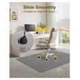 thumbnail image 3 of 34.5"*47.1" Hard Material Chair Mat for High Pile Carpet and Hardwood Floor, Heavy Duty Computer Chair Mat, Frosted Clear Chair Pad for Rolling Chairs Office and Home Grey, 3 of 9