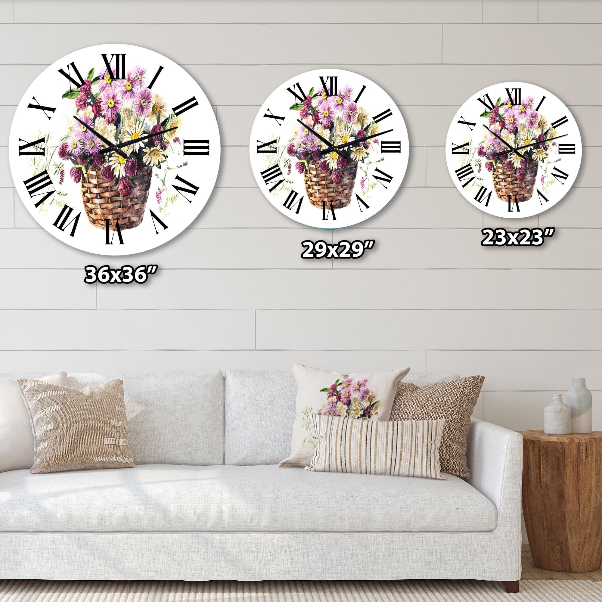 Designart 1 in Traditional Wall Clock