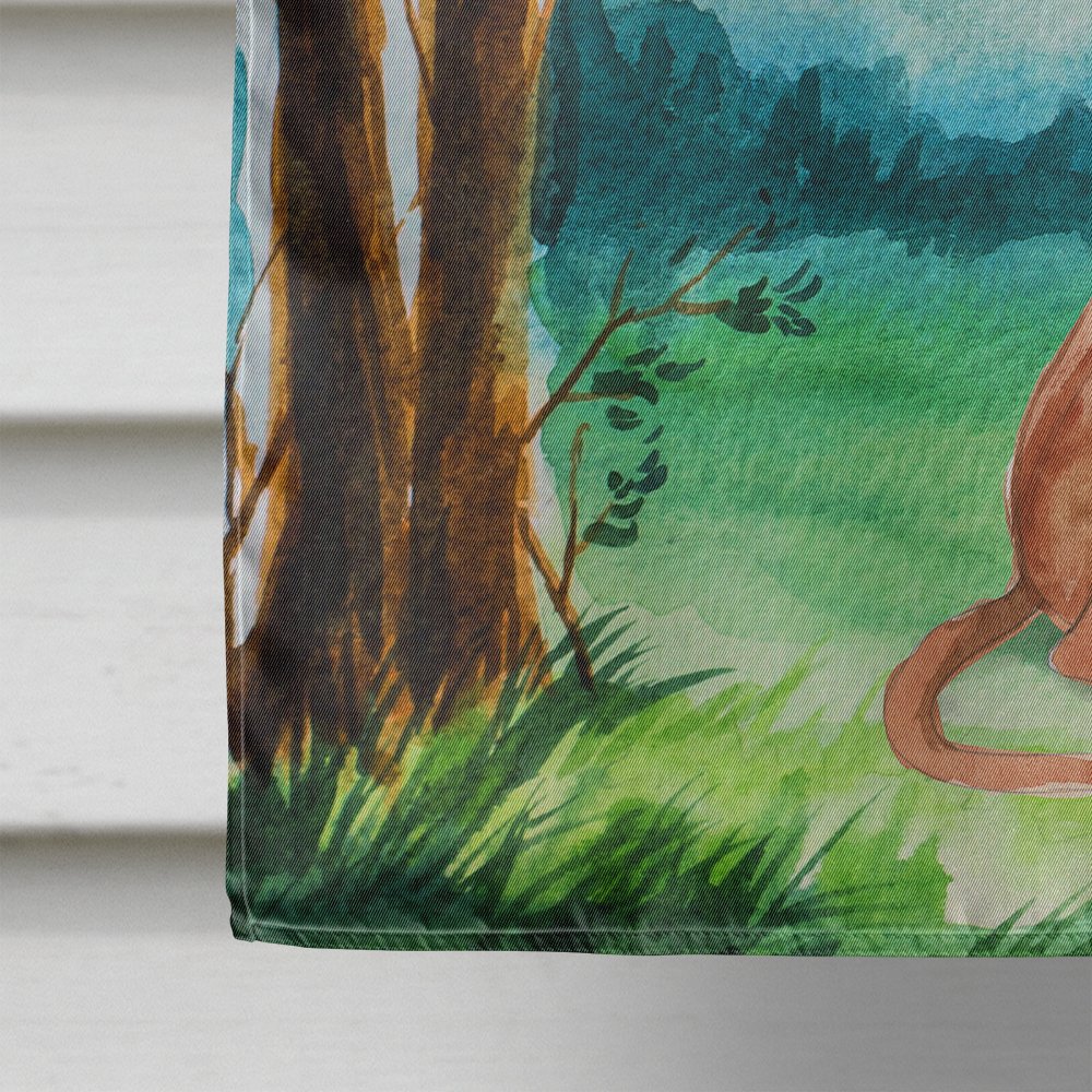 Under the Tree Vizsla Flag Canvas House Size