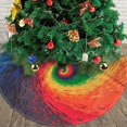 thumbnail image 4 of Faldón para árbol de Navidad, diseño abstracto colorido, 91 cm, 4 of 5