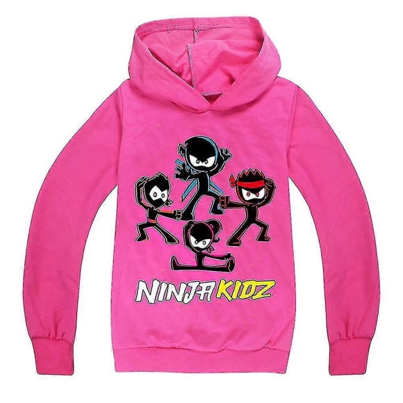 Ninja Kidz Printed Hoodies teenager Boys Girls Long Sleeve Hooded Sweatshirt Casual Pullover Jumper Tops