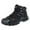 Black, variant on Leozcaa Women and Men's Waterproof Hiking Boots Outdoor Mid Trekking Lightweight Mountaineering Shoes