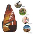 thumbnail image 6 of ZICANCN Rocket Flying Flight Crossbody Sling Bag for Men Women - Casual Shoulder Backpacks for Travel Sport Climbing Runners Daypack, 6 of 9