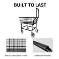 thumbnail image 2 of Steel Rolling Laundry Cart with Removable Handle, Household & Commercial Rolling Wire Laundry Basket Cart with Wheels for Laundry Clothes Storage, 2 of 6