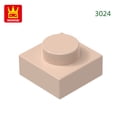 thumbnail image 1 of 588Pcs/Lot 3024 1x1 Short 1-Hole Building Blocks Classic Base Parts Compatible with Bricks Children Toys Assembly Gift Box 2.Nougat about 588pcs, 1 of 6
