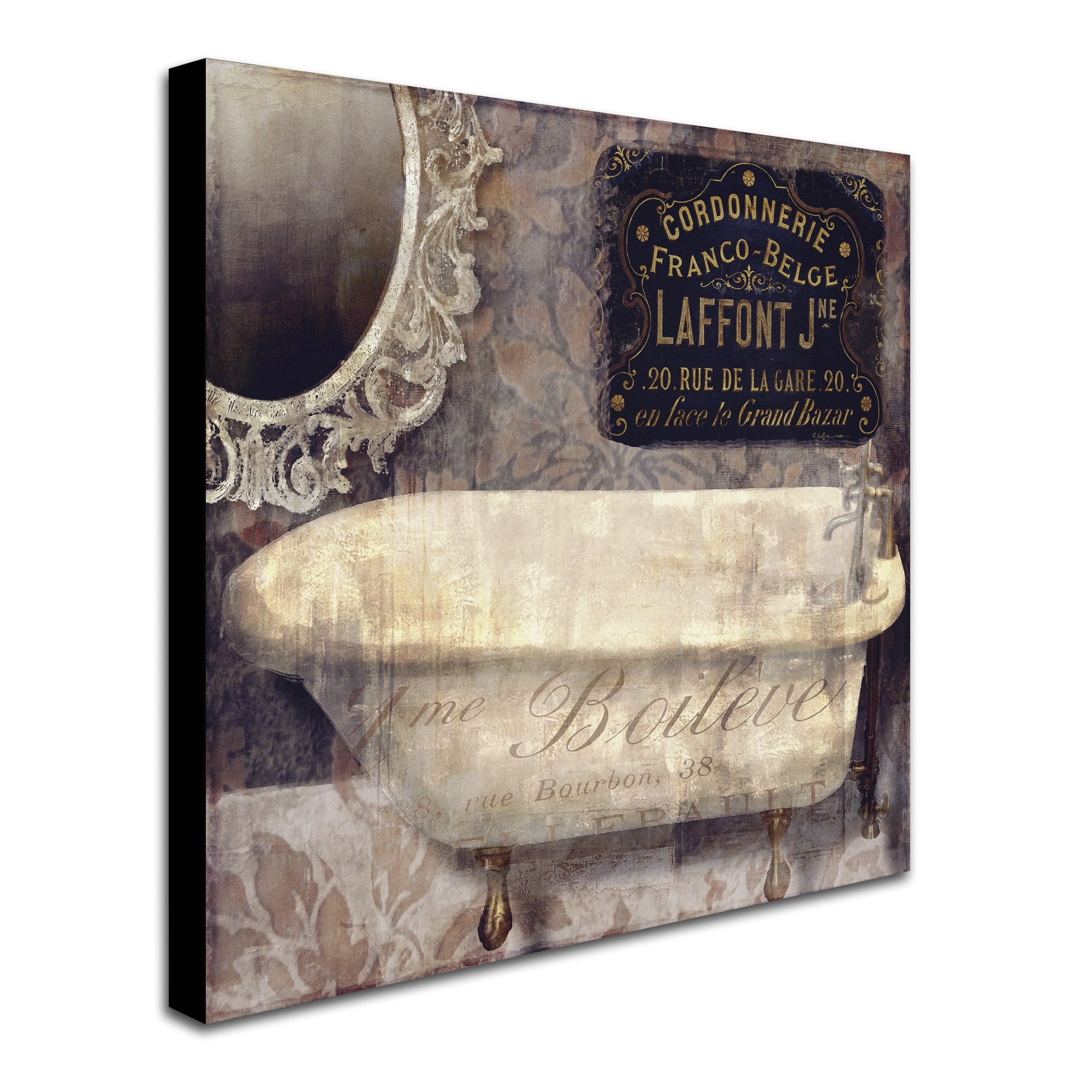 Trademark Fine Art "Le Bain Paris I" Canvas Art by Color Bakery
