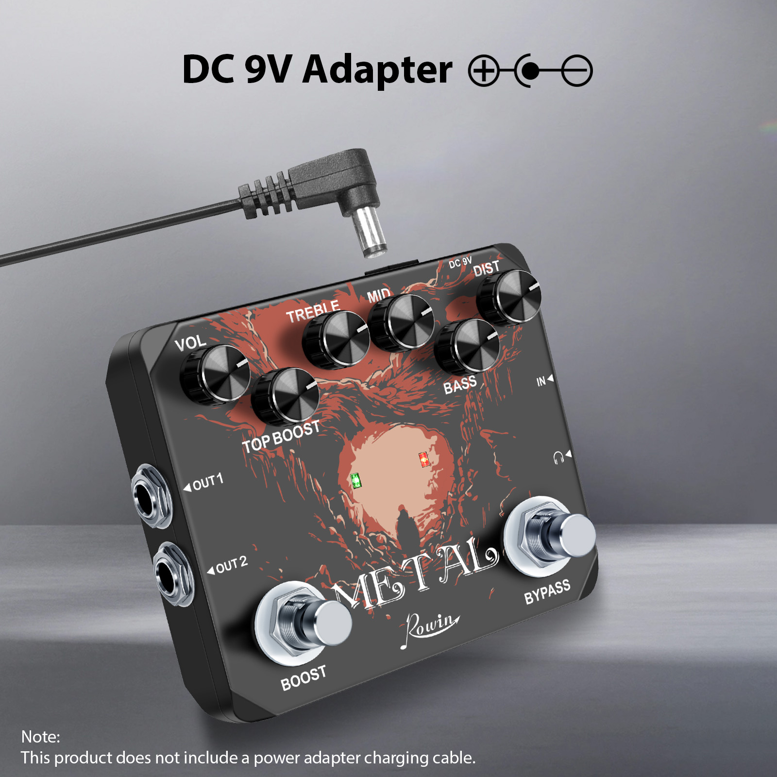 Nishore Effect maker,Pedal Metal Sound 80s/90s Pedal 9v 80s/90s Output 9v Metal Maker Maker Metal Royhh Pedal Wotao Pedal