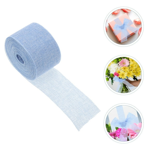 KHBUAB Blue Cloth Roll Ribbon for Craft DIY and Festival Party Decoration with Tear Resistant Material