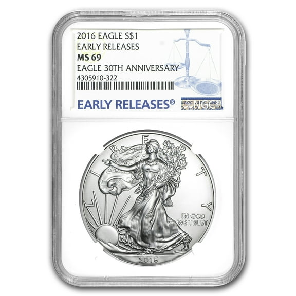 2016 American Silver Eagle MS-69 NGC (Early Releases)