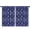 Blue Gold Sun, variant on Blackout Kids Curtains,Black Sun Moon Cloud Planet Pattern Childrens Insulated Curtains Set Of 2,Bedroom Essentials,Toddler Room Decor 42x54in(106x137cm)