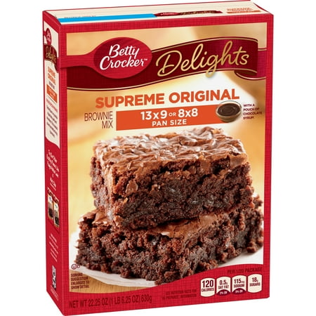 Betty Crocker Delights Supreme Original Brownie Mix, 22 25 Oz