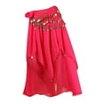 thumbnail image 3 of Vestidos de danza del vientre para mujer Trajes orientales Vestido de actuación Doble abertura Colcomx Falda de danza del vientre, 3 of 7