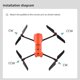 thumbnail image 5 of 1 par de accesorios de juego de hélices de repuesto para cuchillas de drones para EVO II/EVO II Pro, 5 of 6