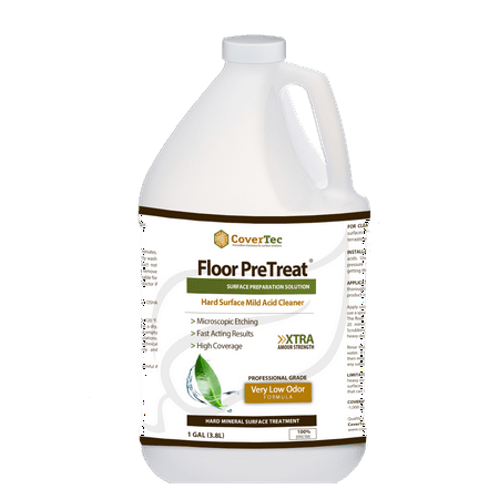 PreTreat Floor Acid Cleaner and Etching Treatment for Ceramic Tiles, Concrete (1 GAL - Prof (Best Way To Clean White Tile Floors)