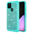 thumbnail image 4 of Value Pack + for Google Pixel 5 5G with Temper Glass Glitter Hard Case Hybrid Cell Phone Case Glitter Shock proof Edge Slim Bumper Scratch Cover, 4 of 4
