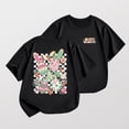 thumbnail image 5 of Zylarhe Girls Easter Shirt Boys Short Sleeve Tee for Play and Schoolyard Lightweight Crewneck Top with Easter Print Design Comfortable Soft Top for Kids Ideal Holiday Outfit 10-11 Years Black, 5 of 5
