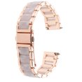 thumbnail image 1 of Shisuyan Engineer Style Metal Watch Band Rose Gold Stainless Steel 1Pack 20MM 17.5CM, 1 of 9