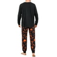 thumbnail image 5 of KelaJuan Family Matching Loungewear, Halloween Grimace Round Collar Long Sleeve Pullover + Long Pants, Patchwork Long Jumpsuit, 5 of 6