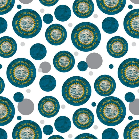 Rustic South Dakota State Flag Distressed USA Premium Gift Wrap Wrapping Paper Roll