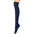 thumbnail image 2 of Wrapables® Women's Cable Knit Knee High Boot Socks, Navy, 2 of 2
