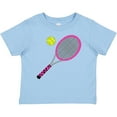 thumbnail image 3 of Inktastic Pink Tennis Racket and Ball Boys or Girls Baby T-Shirt, 3 of 5