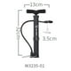thumbnail image 3 of Xihbxyly Minibomba de Bicicleta Portátil, con Activación Manual y con El Pie, Práctica Bomba de Montaje En Cuadro, Multiusos para Neumáticos de Bicicleta, Pelotas y Globos, Ligera de Aleación de Alum, 3 of 7