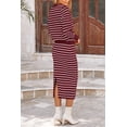 thumbnail image 2 of Conjunto Coordinado PRETTYGARDEN de Suéter y Falda a Rayas, 2 of 8
