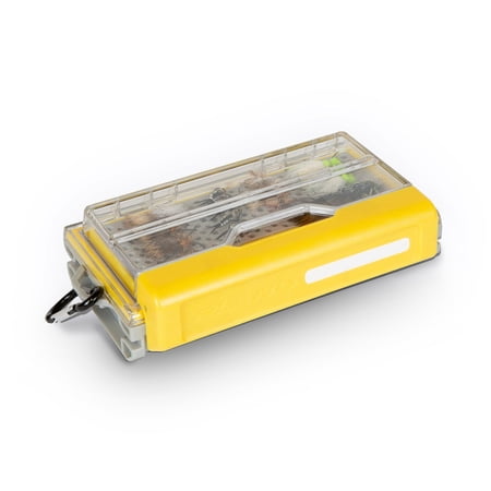 Edge Fly Storage Box Gray And Yellow Waterproof Rust-resistant Customizable Fishing Tackle Organization