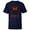 Navy, variant on Disney Minnie Mouse Red Bow Icon Sobrina Familia Spanish- Short Sleeve T-Shirt for Kids - Customized-White