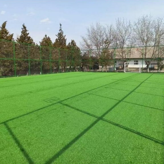 3FTX10FT Outdoor Artificial Grass Runner Rug Thick Realistic Fake Grass Roll Decor Patio Balcony Garden Lawn Dog Pets Turf Drain Mat 1.38" Pile Height