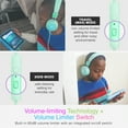 thumbnail image 5 of 2 Pack Multicolor MEE audio KidJamz KJ55 Safe Listening USB-C Kids Headphones with LED Lights for Boys and Girls / Students / School / Library / Classroom, 5 of 9
