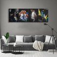 thumbnail image 3 of Basketball Canvas Poster Wall Art Print Set of 4 Gifts for Boys Living Room Bedroom Decoration Unframed: 8x12inch, 3 of 4