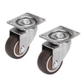 thumbnail image 4 of Castor Wheels,2Pcs Metal Casters 33lb Universal Casters Swivel Plate Caster Unbeatable Value, 4 of 14