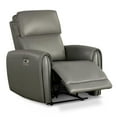 thumbnail image 2 of Furniture of America Sintle Faux Leather Indoor Power Recliner with USB Ports, Gray, 2 of 7