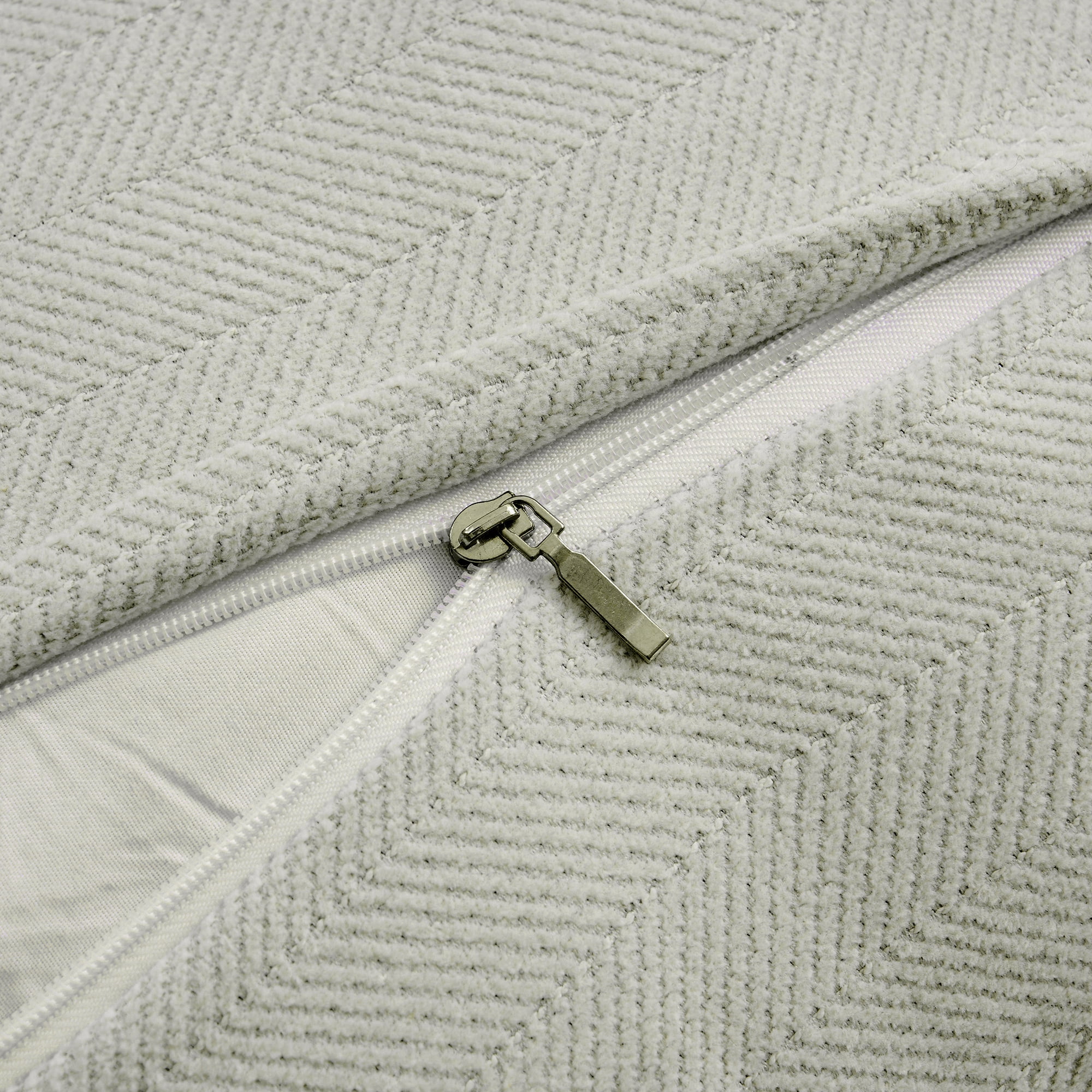 Unique Bargains 4 Pcs Soft Chenille Pillow Covers Beige 16" x 16"/18" x 18"
