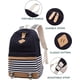 thumbnail image 3 of Mochila escolar YONGSHENG de lona para niñas 17,7 pulgadas con puerto USB, 3 of 5